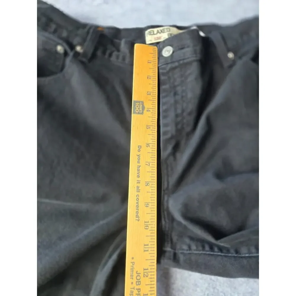 Levi's Women's Jeans 550 Relaxed Fit Tapered Leg Black Highrise Size 16R / 34x32